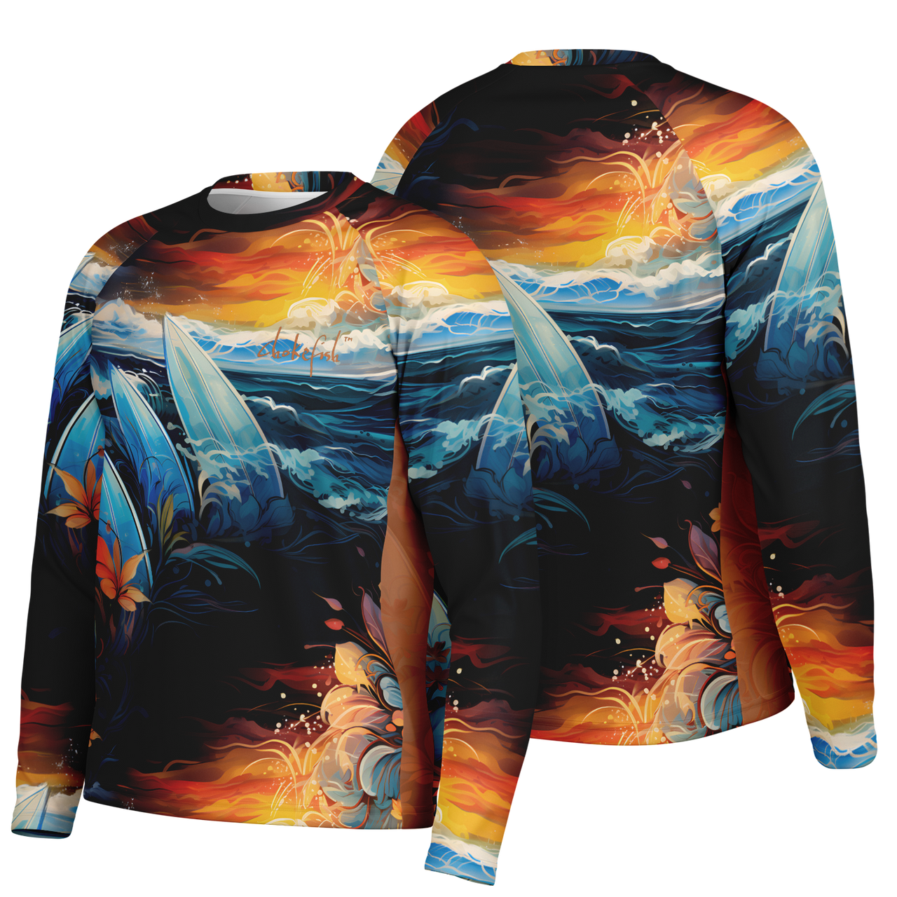 Chokefish™ Long Sleeve Every Day All Weather Surfboards Shirt Men's-004