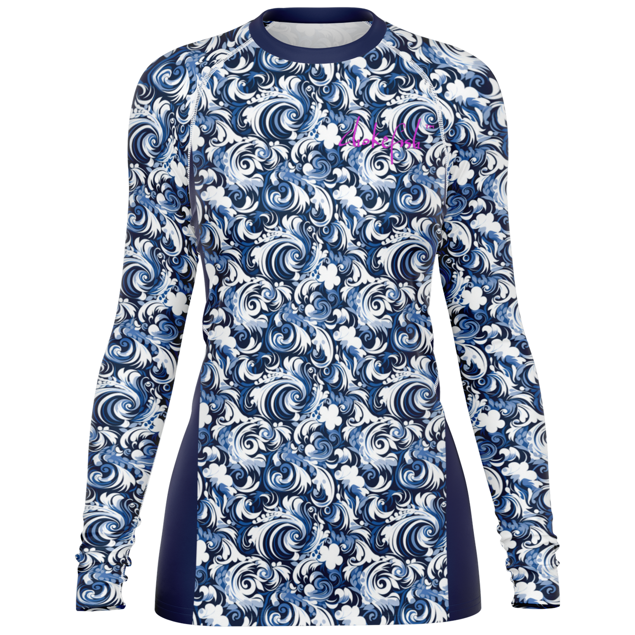 Chokefish™ Long Sleeve Rashguard Maori Woman's Shirt-016