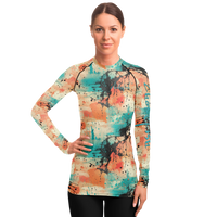Chokefish™ Long Sleeve Rashguard Acid-Wash Woman's Shirt-002