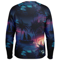 Chokefish™ Long Sleeve Every Day All Weather Trees&Boats Shirt Men's-012