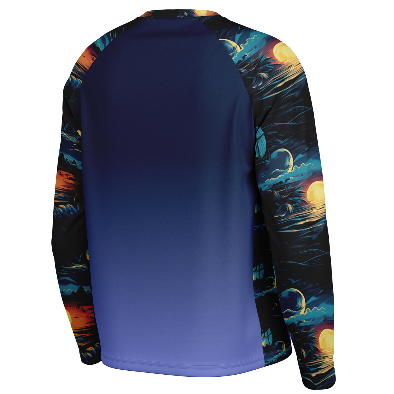 Chokefish™ Long Sleeve Every Day All Weather Trees&Boats Shirt Men's-016