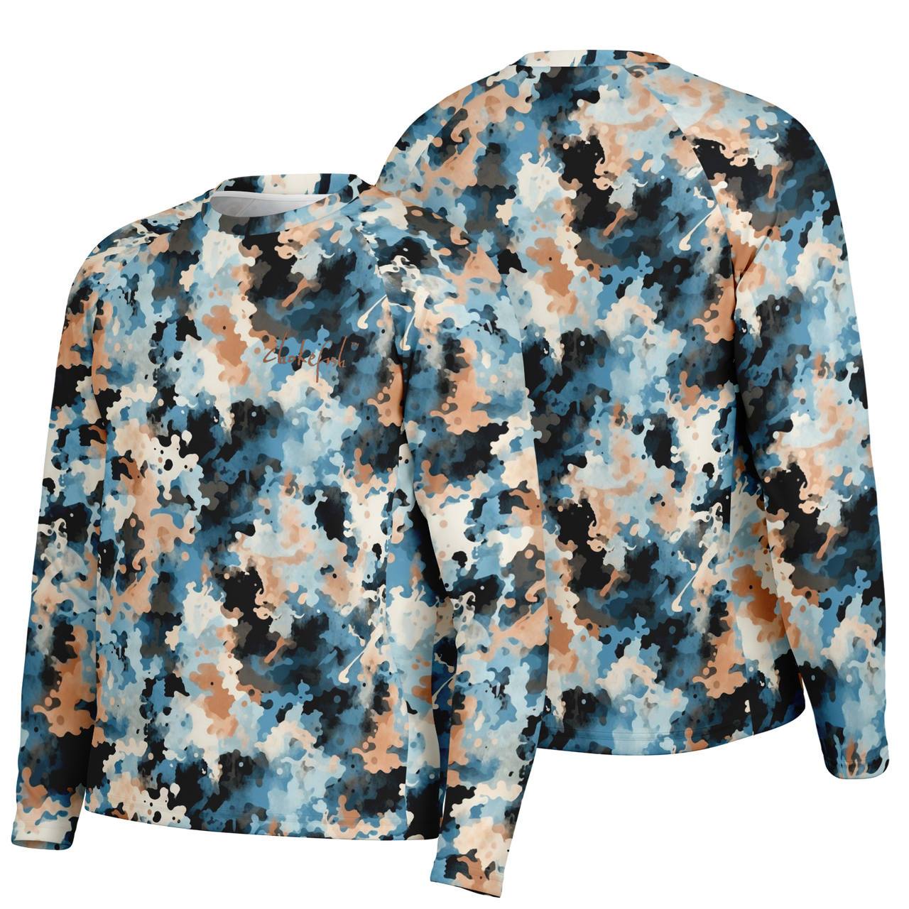 Chokefish™ Long Sleeve Every Day All Weather Acid-Wash Shirt Men's-015