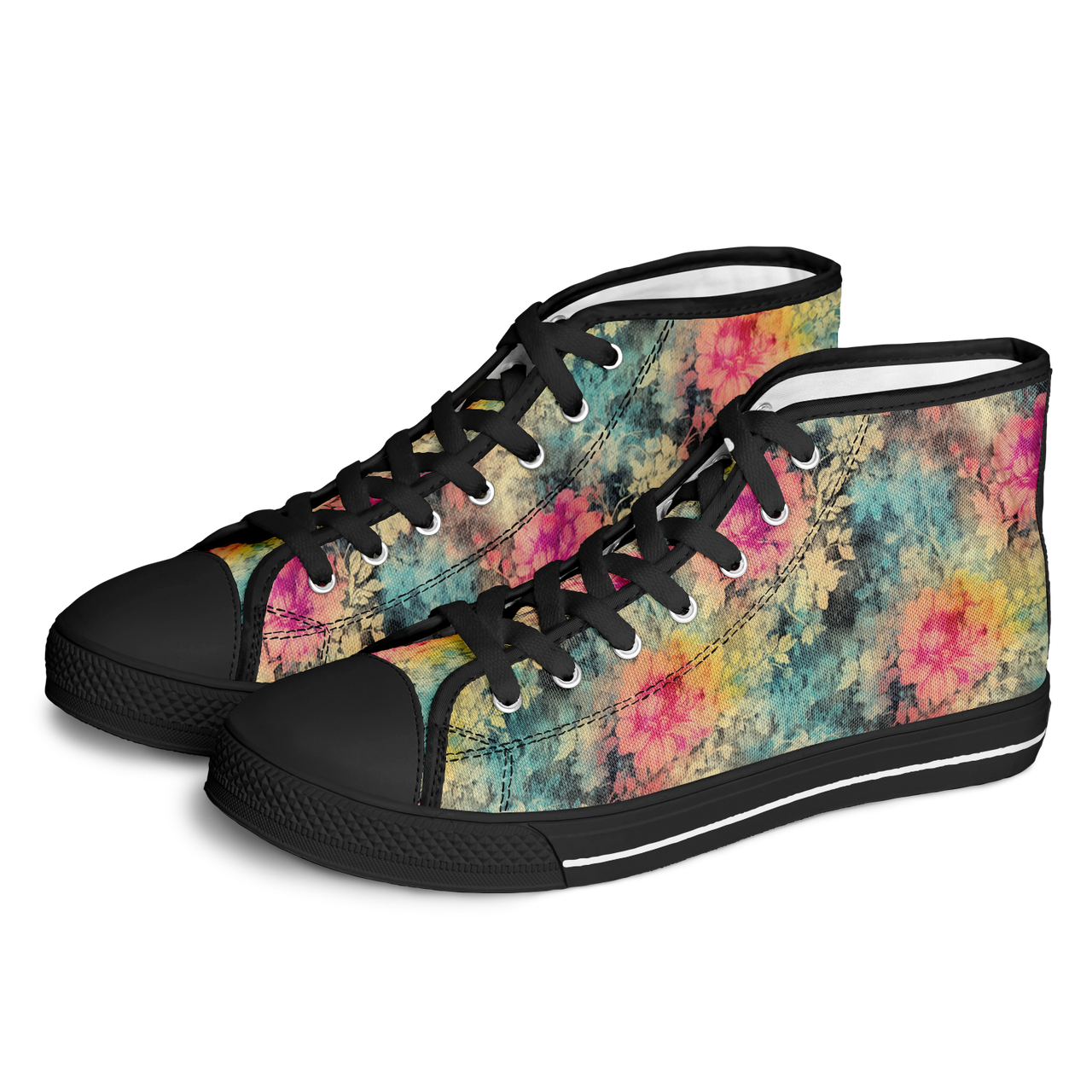 Chokefish™ Urban Peak Retro High Tops-Acid-Wash-007-2