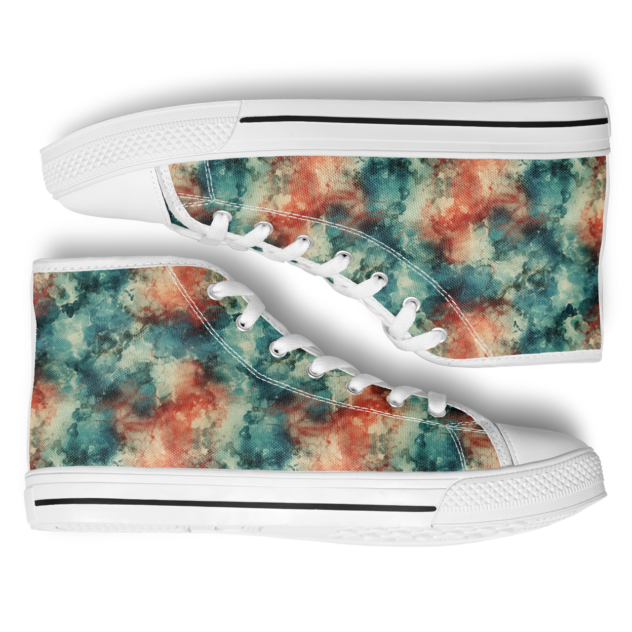 Chokefish™ Urban Peak Retro High Tops-Acid-Wash-004