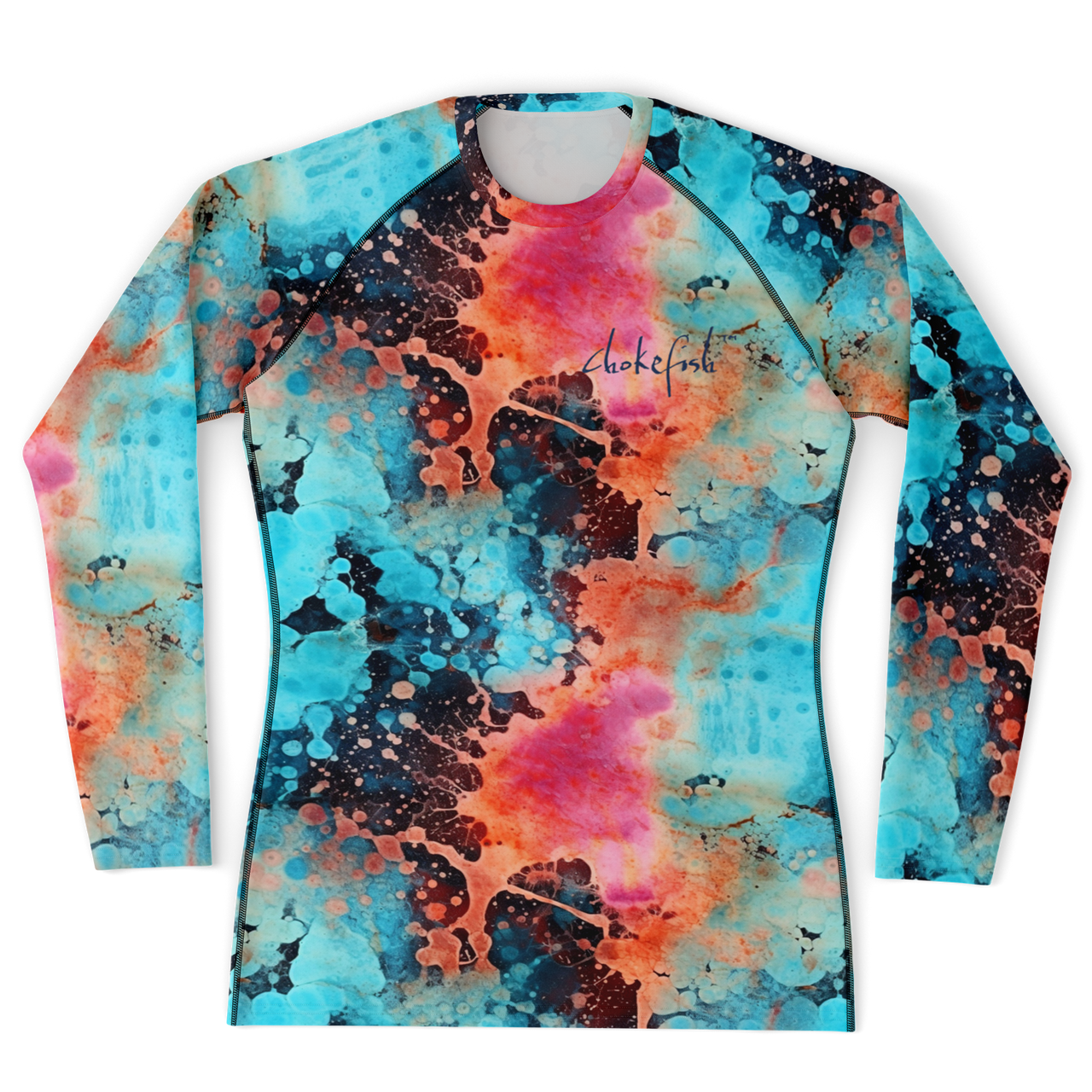 Chokefish™ Long Sleeve Rashguard Acid-Wash Men's Shirt-005