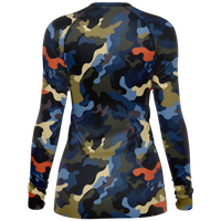 Chokefish™ Long Sleeve Rashguard Camouflage Woman's Shirt-012