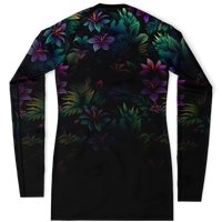Chokefish™ Long Sleeve Rashguard Floral Woman's Shirt-003