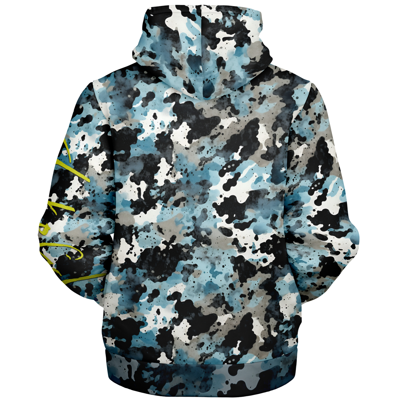 Chokefish™ Microfleece Zip-Up Hoodie Acid-Wash Colors-012B