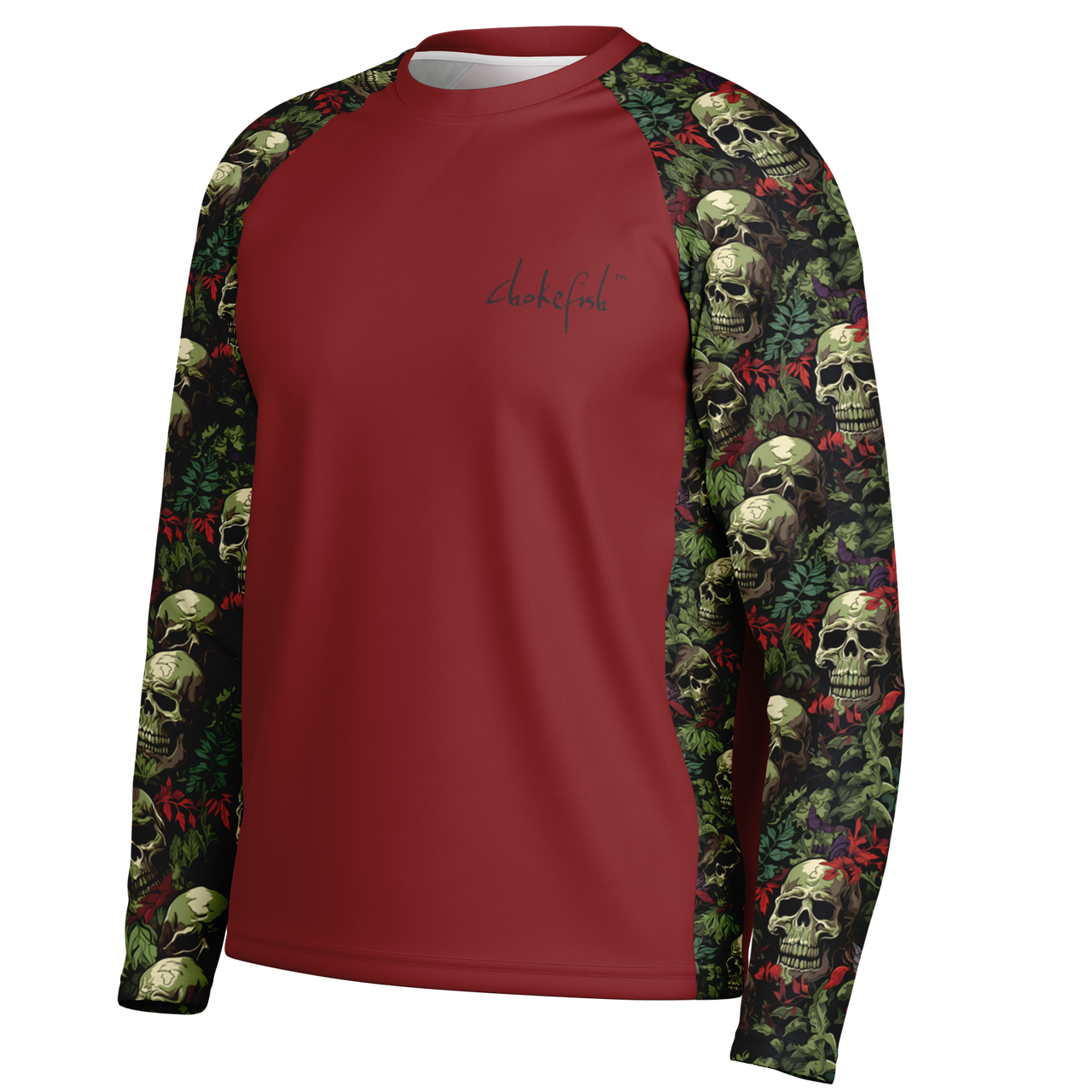 Chokefish™ Long Sleeve Every Day All Weather Skulls Shirt Men's-025