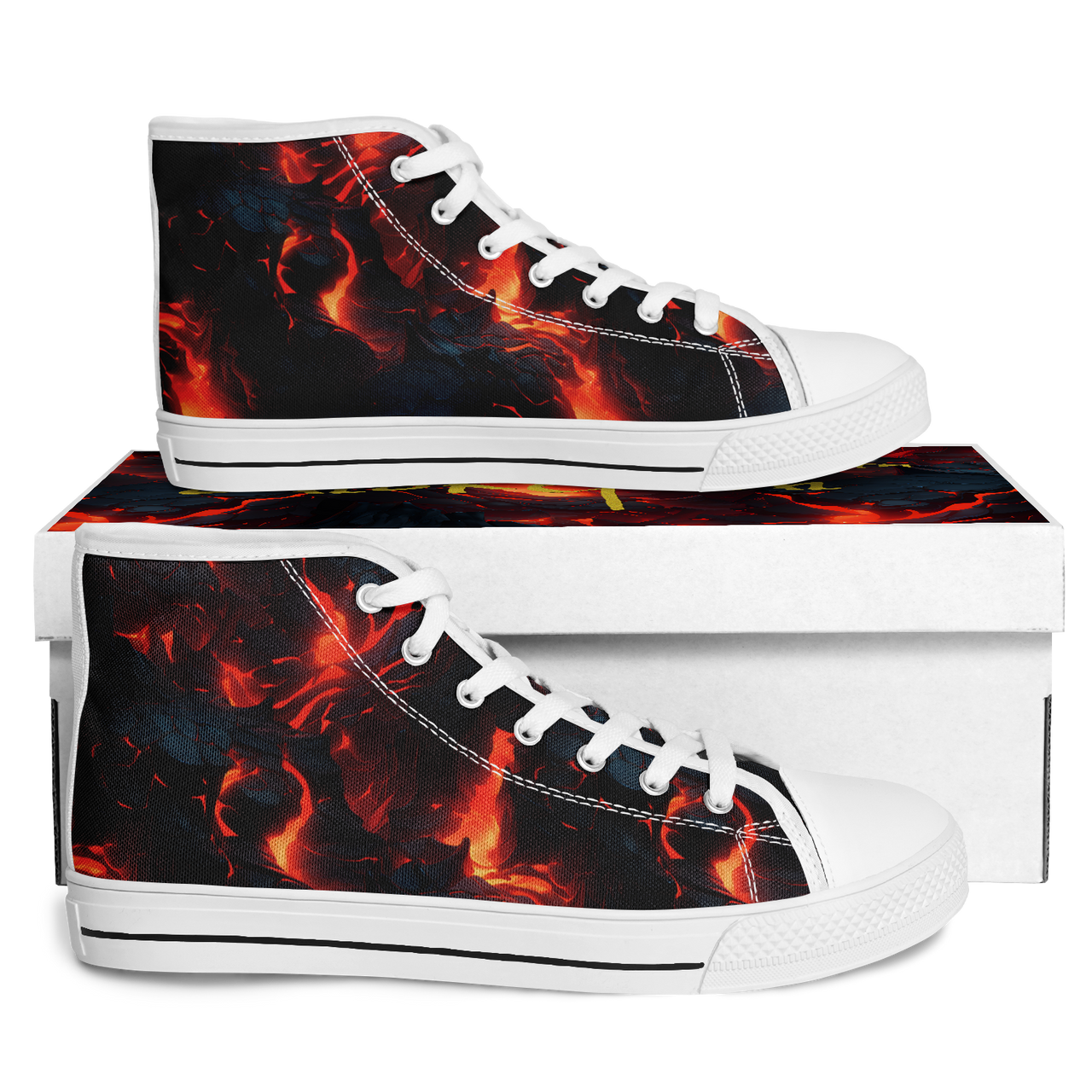 Chokefish™ Urban Peak Retro High Tops-Volcano-002
