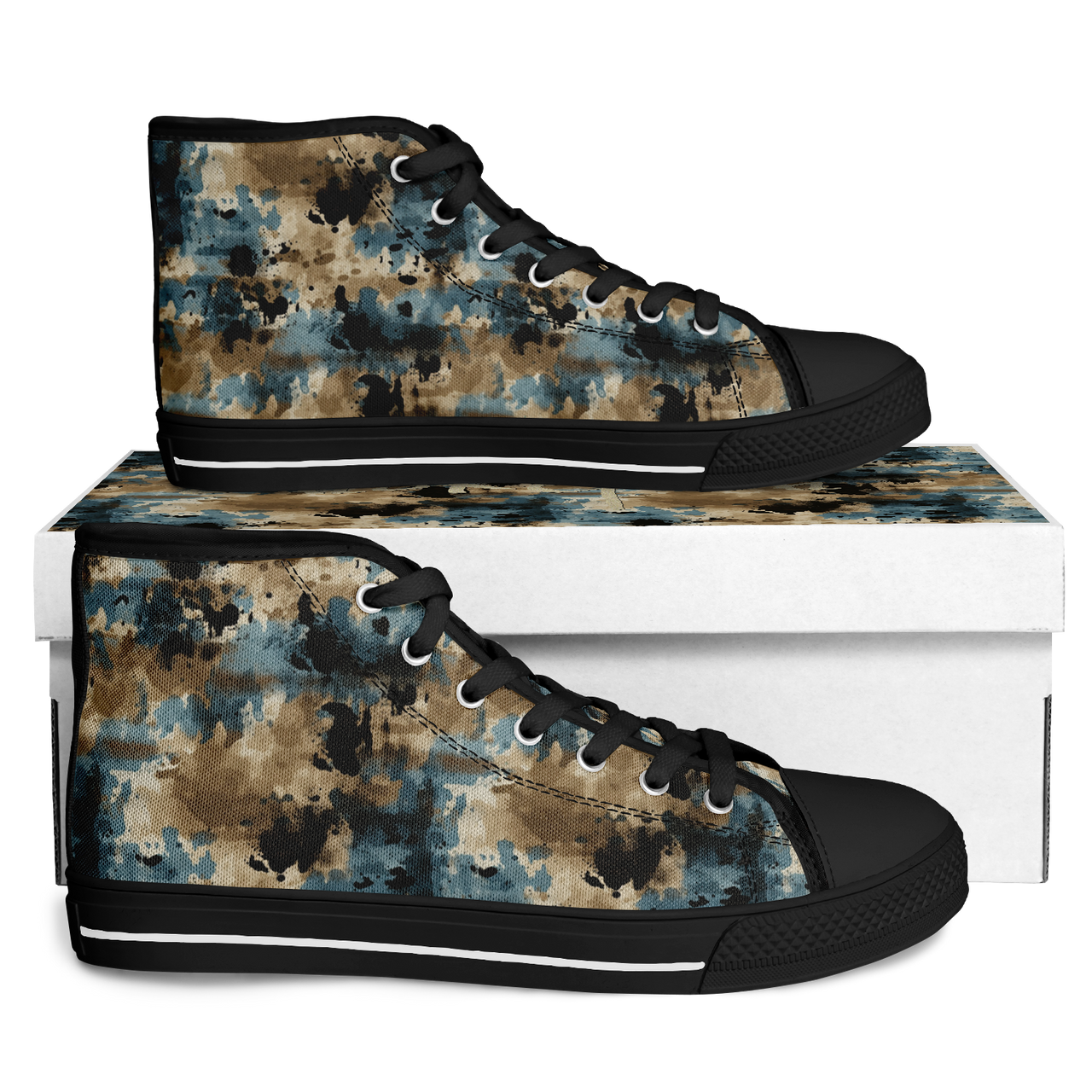 Chokefish™ Urban Peak Retro High Tops-Acid-Wash-012-2