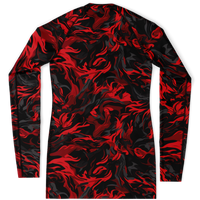 Chokefish™ Long Sleeve Rashguard Camouflage Woman's Shirt-003