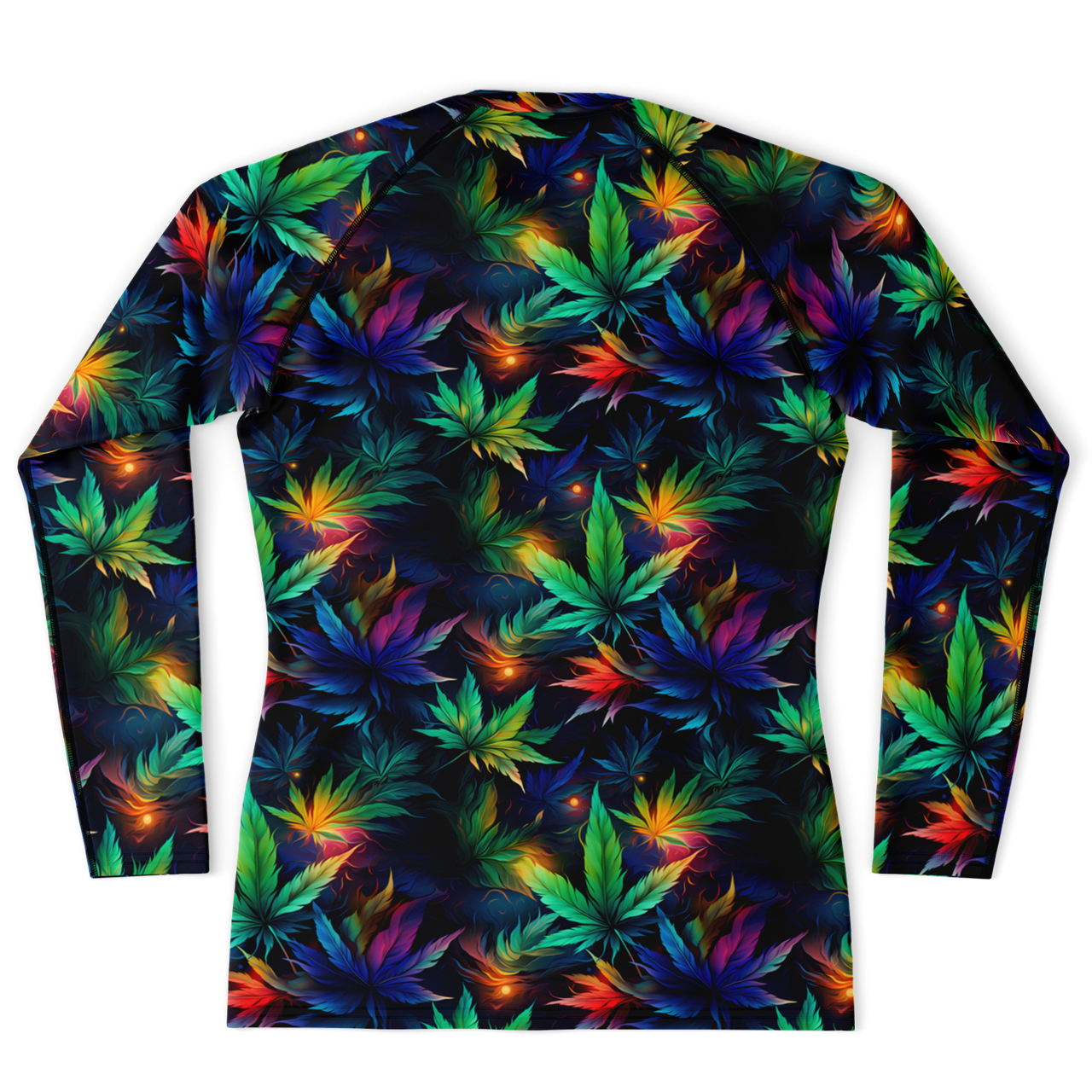 Chokefish™ Long Sleeve Rashguard Cannabis Men's Shirt-003