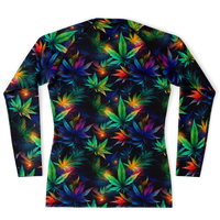 Chokefish™ Long Sleeve Rashguard Cannabis Men's Shirt-003