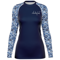 Chokefish™ Long Sleeve Rashguard Maori Woman's Shirt-002