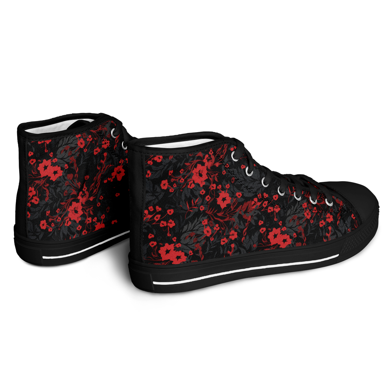 Chokefish™ Urban Peak Retro High Tops-Floral-003-2