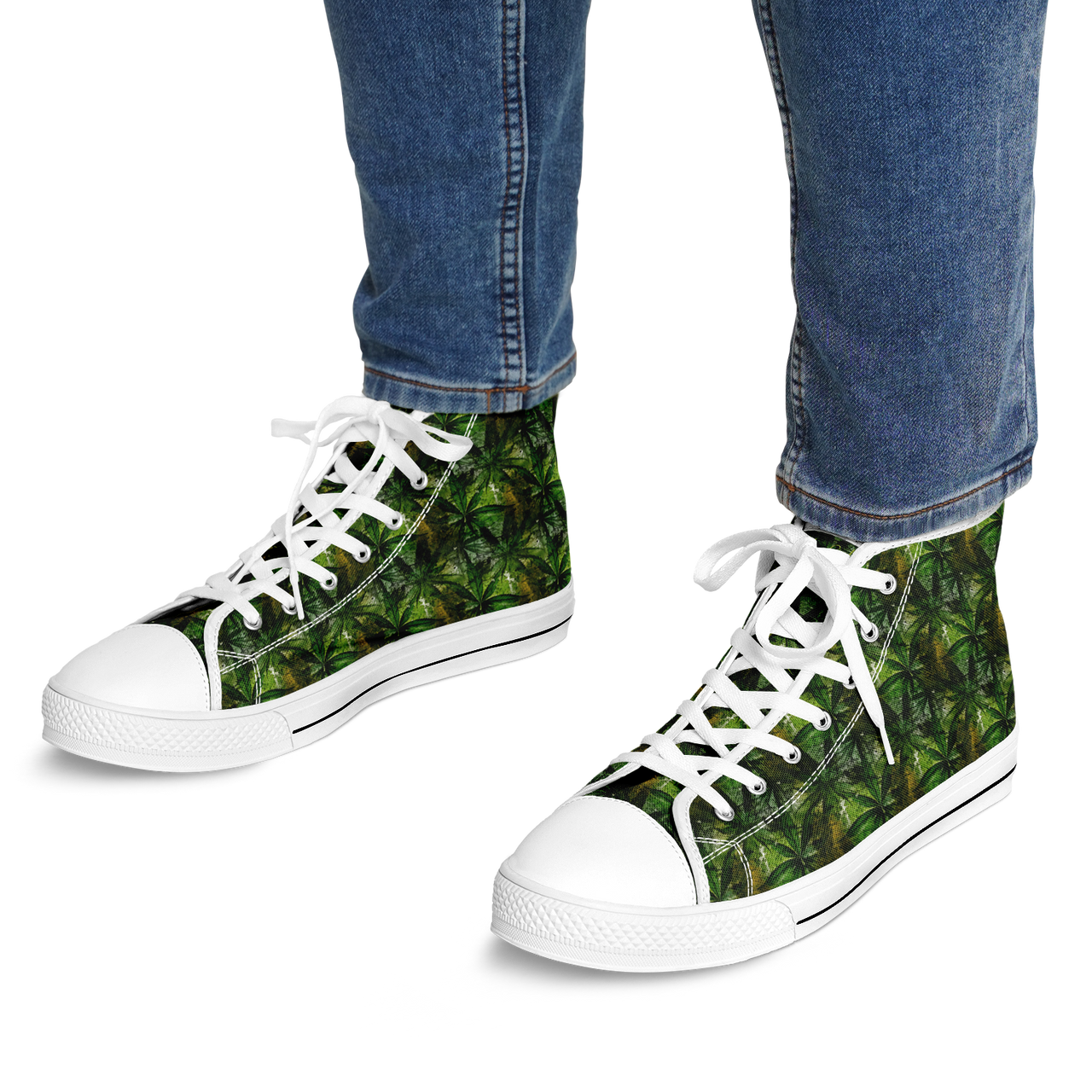 Chokefish™ Urban Peak Retro High Tops-Cannabis-002