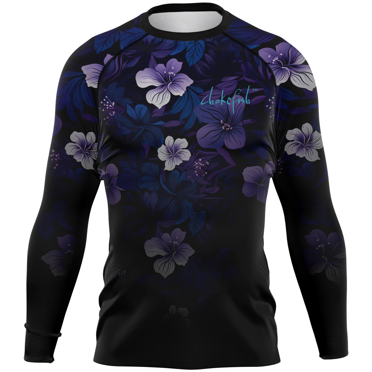 Chokefish™ Long Sleeve Rashguard Floral Men's Shirt-006