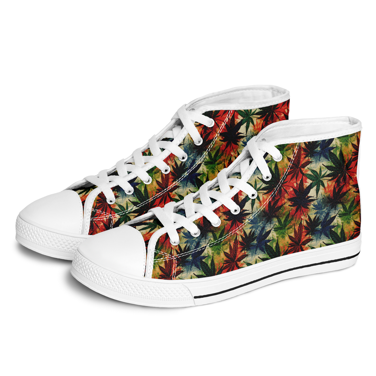 Chokefish™ Urban Peak Retro High Tops-Cannabis-004