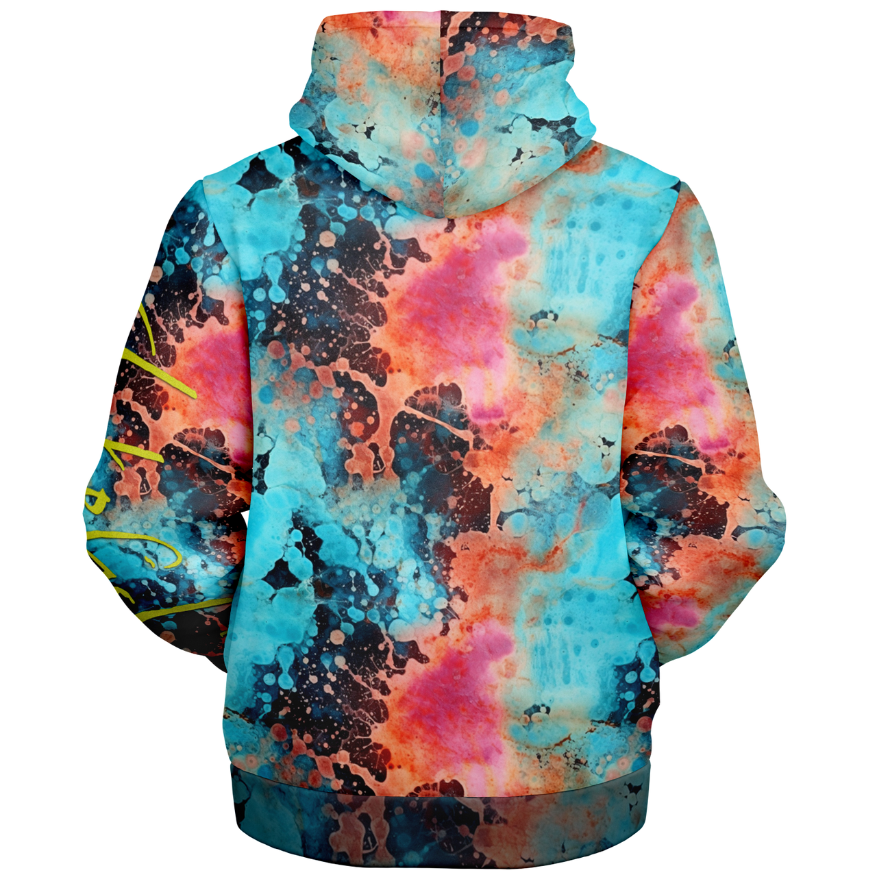 Chokefish™ Microfleece Zip-Up Hoodie Acid-Wash Colors-007B