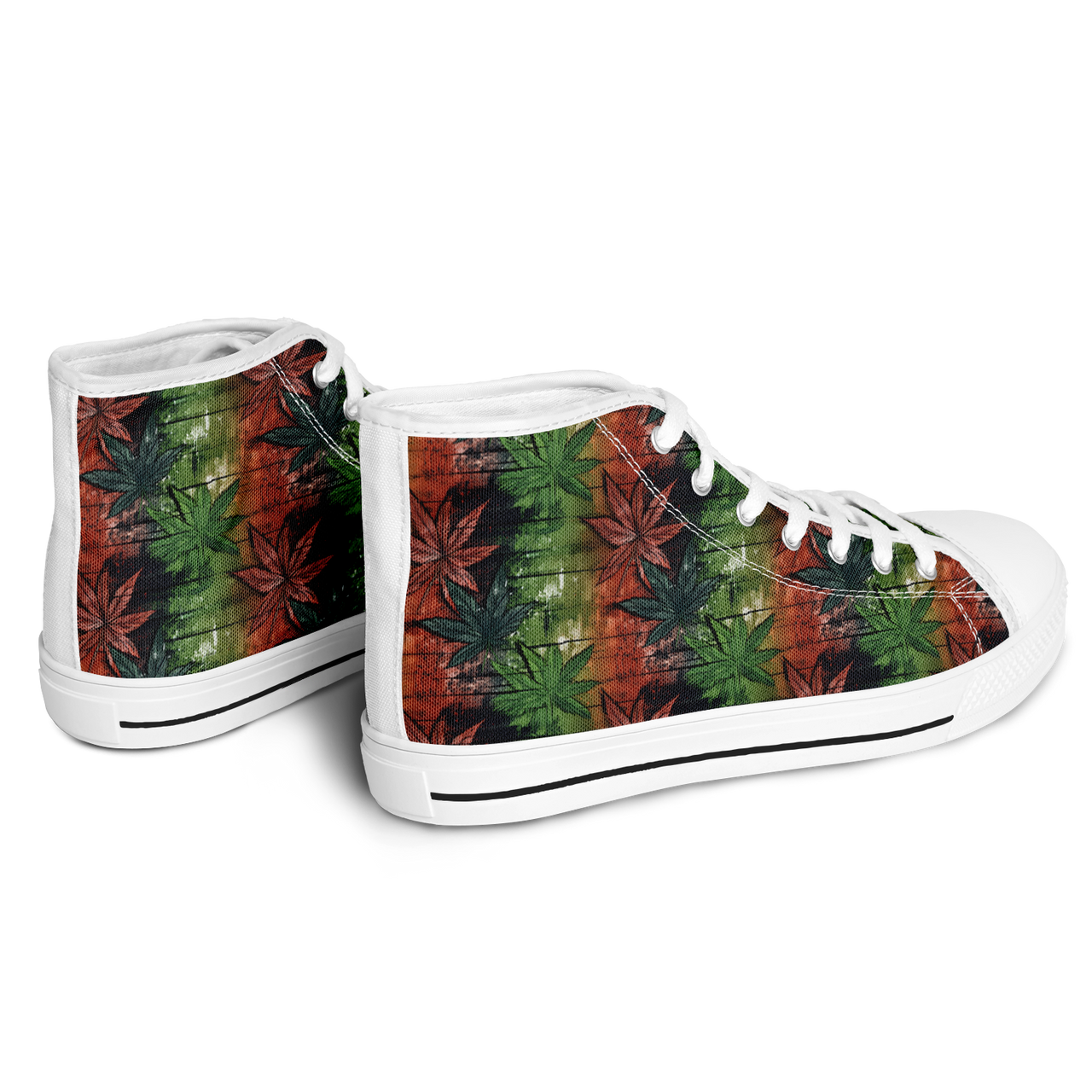 Chokefish™ Urban Peak Retro High Tops-Cannabis-005