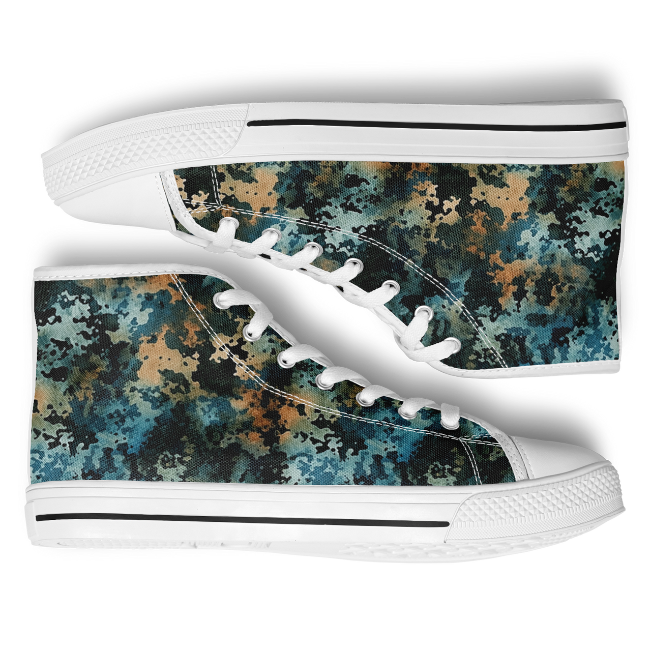 Chokefish™ Urban Peak Retro High Tops-Acid-Wash-002