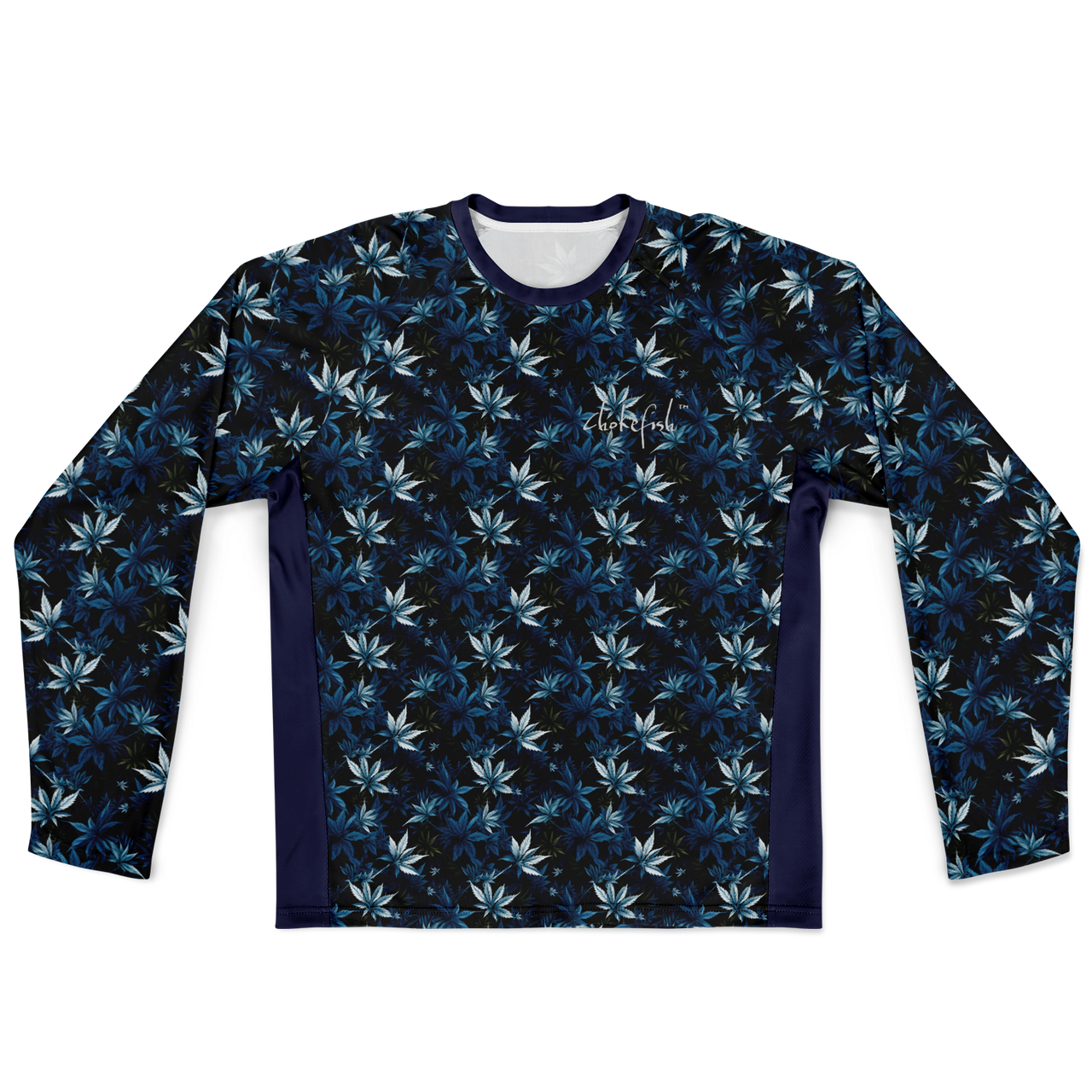 Chokefish™ Long Sleeve Every Day All Weather Cannabis Shirt Men's-006-Blue