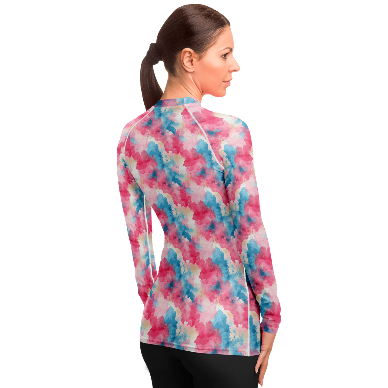 Chokefish™ Long Sleeve Rashguard Acid-Wash Woman's Shirt-001
