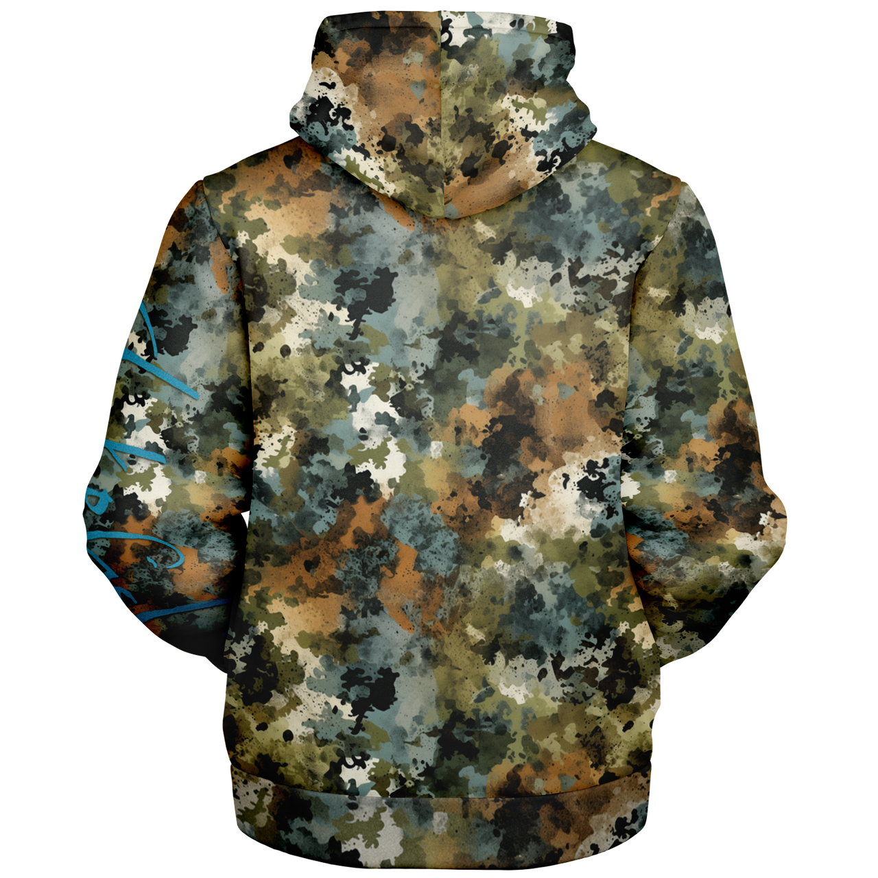 Chokefish™ Microfleece Zip-Up Hoodie Acid-Wash Colors-002
