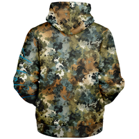 Chokefish™ Microfleece Zip-Up Hoodie Acid-Wash Colors-002