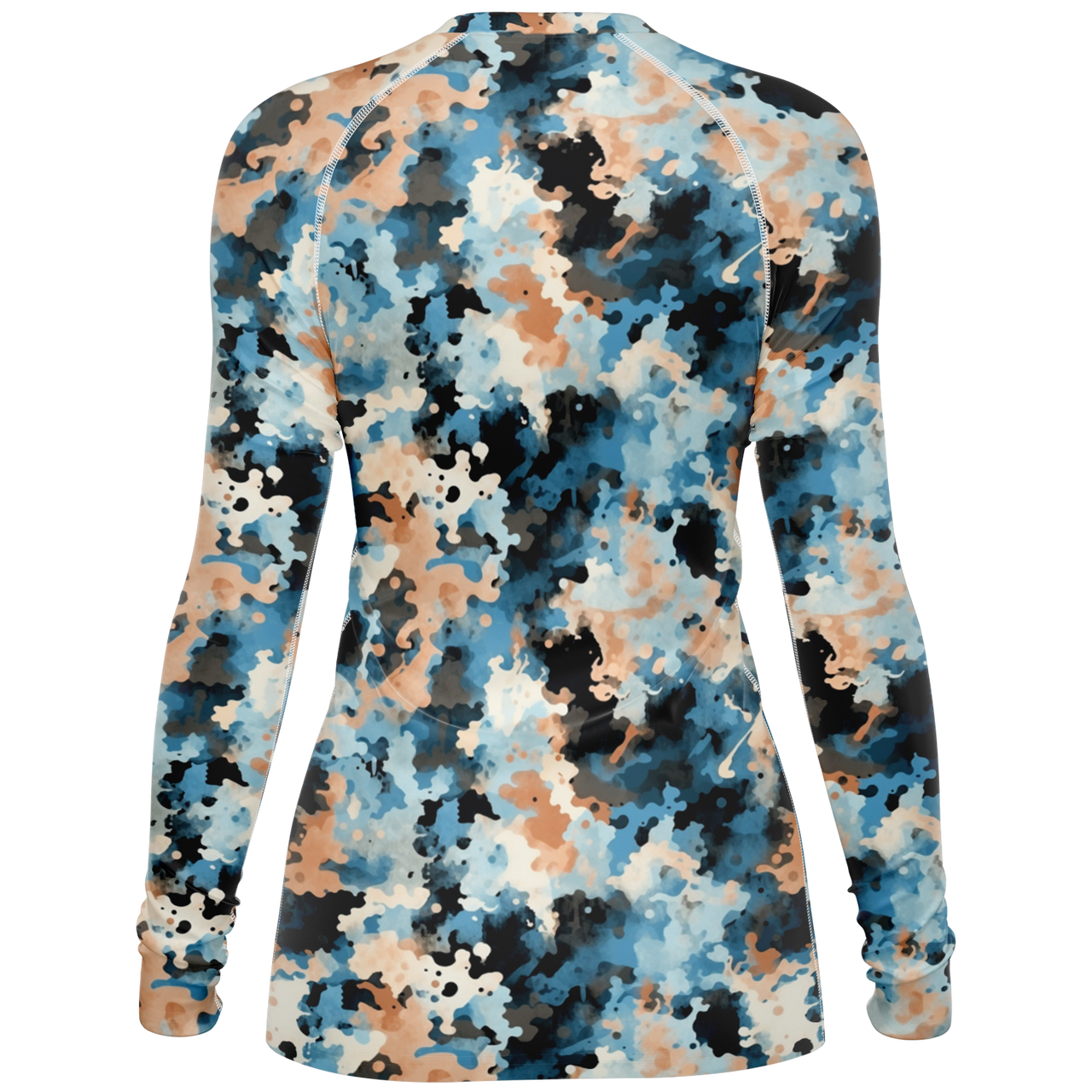 Chokefish™ Long Sleeve Rashguard Acid-Wash Woman's Shirt-015