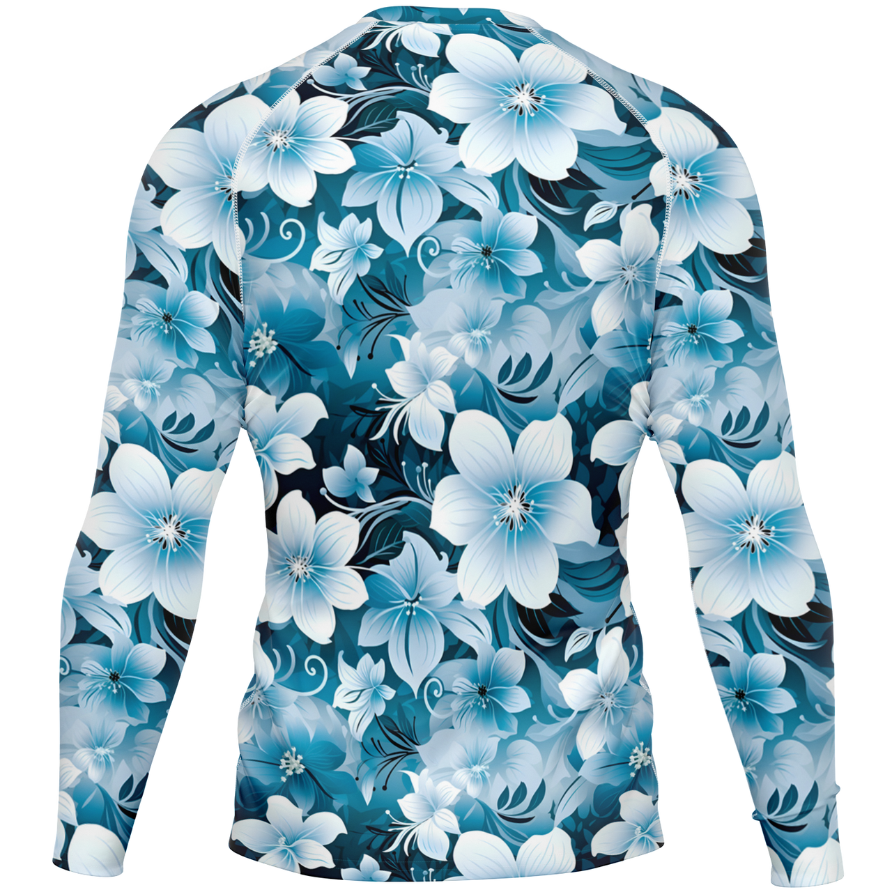 Chokefish™ Long Sleeve Rashguard Floral Men's Shirt-009