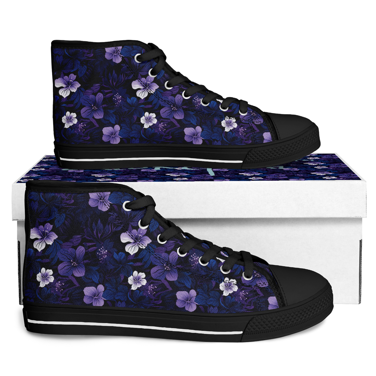 Chokefish™ Urban Peak Retro High Tops-Floral-004-2