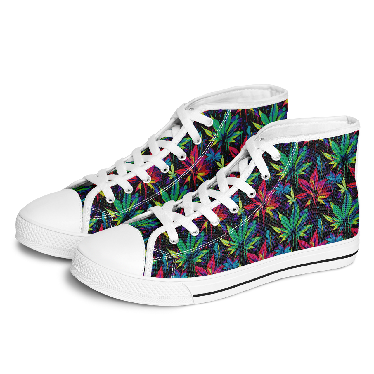 Chokefish™ Urban Peak Retro High Tops-Cannabis-010
