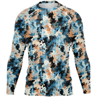 Chokefish™ Long Sleeve Rashguard Acid-Wash Men's Shirt-015