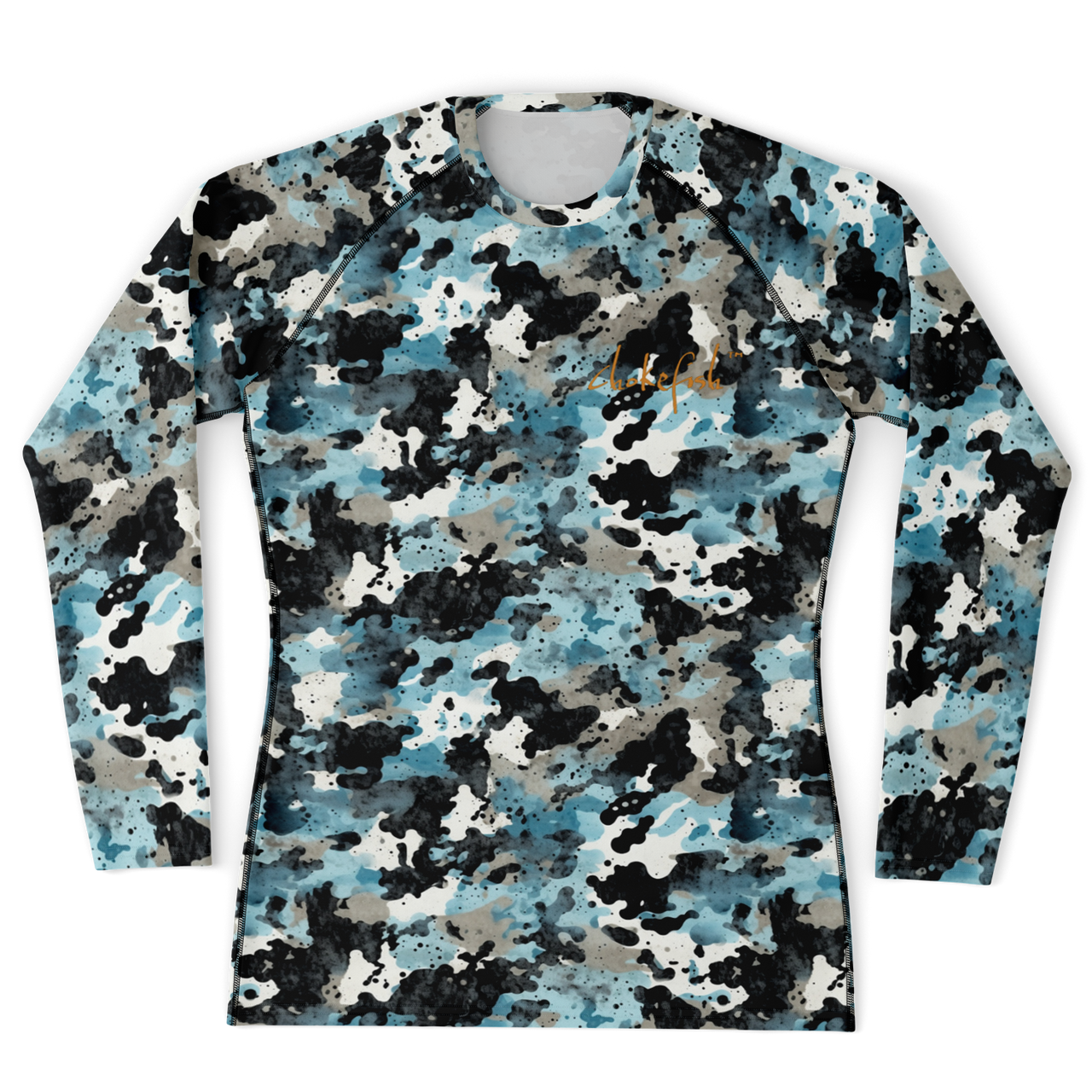 Chokefish™ Long Sleeve Rashguard Acid-Wash Men's Shirt-010