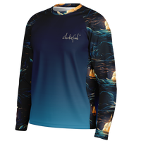 Chokefish™ Long Sleeve Every Day All Weather Trees&Boats Shirt Men's-014