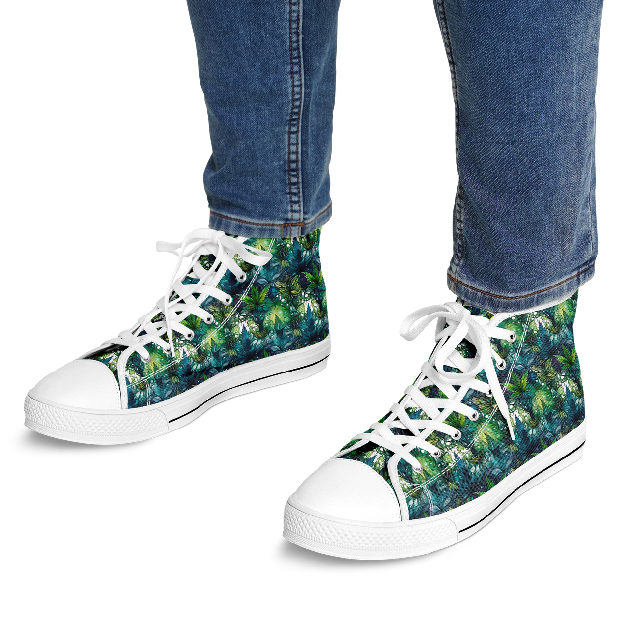 Chokefish™ Urban Peak Retro High Tops-Cannabis-012