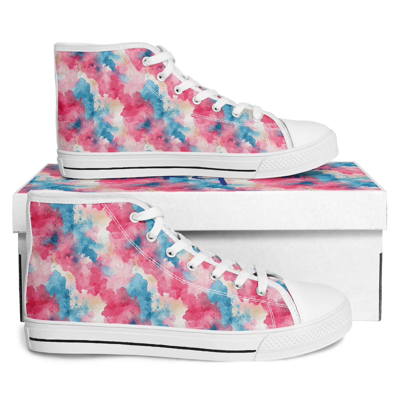 Chokefish™ Urban Peak Retro High Tops-Acid-Wash-001