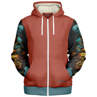 Chokefish™ Microfleece Zip-Up Hoodie Skulls-001