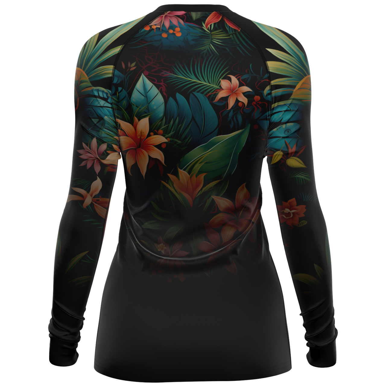 Chokefish™ Long Sleeve Rashguard Floral Woman's Shirt-005