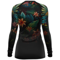 Chokefish™ Long Sleeve Rashguard Floral Woman's Shirt-005