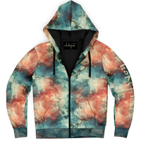 Chokefish™ Microfleece Zip-Up Hoodie Acid-Wash Colors-006B