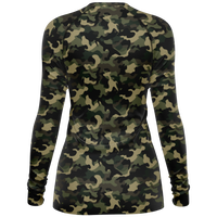 Chokefish™ Long Sleeve Rashguard Camouflage Woman's Shirt-008