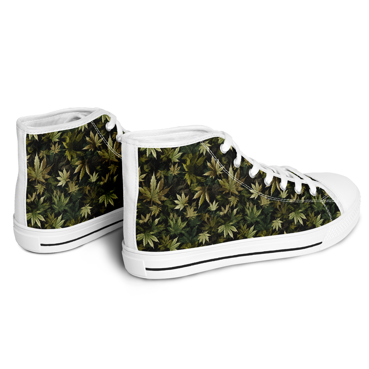 Chokefish™ Urban Peak Retro High Tops-Cannabis-007