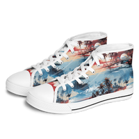 Chokefish™ Urban Peak Retro High Tops Trees & Boats-001