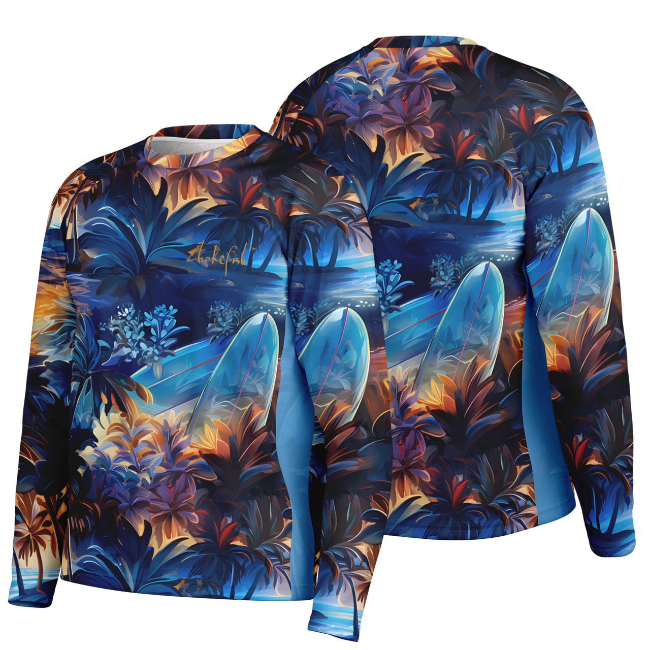 Chokefish™ Long Sleeve Every Day All Weather Surfboards Shirt Men's-005