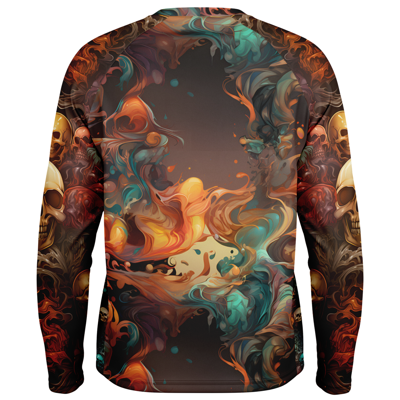 Chokefish™ Long Sleeve Every Day All Weather Skulls Shirt Men's-001