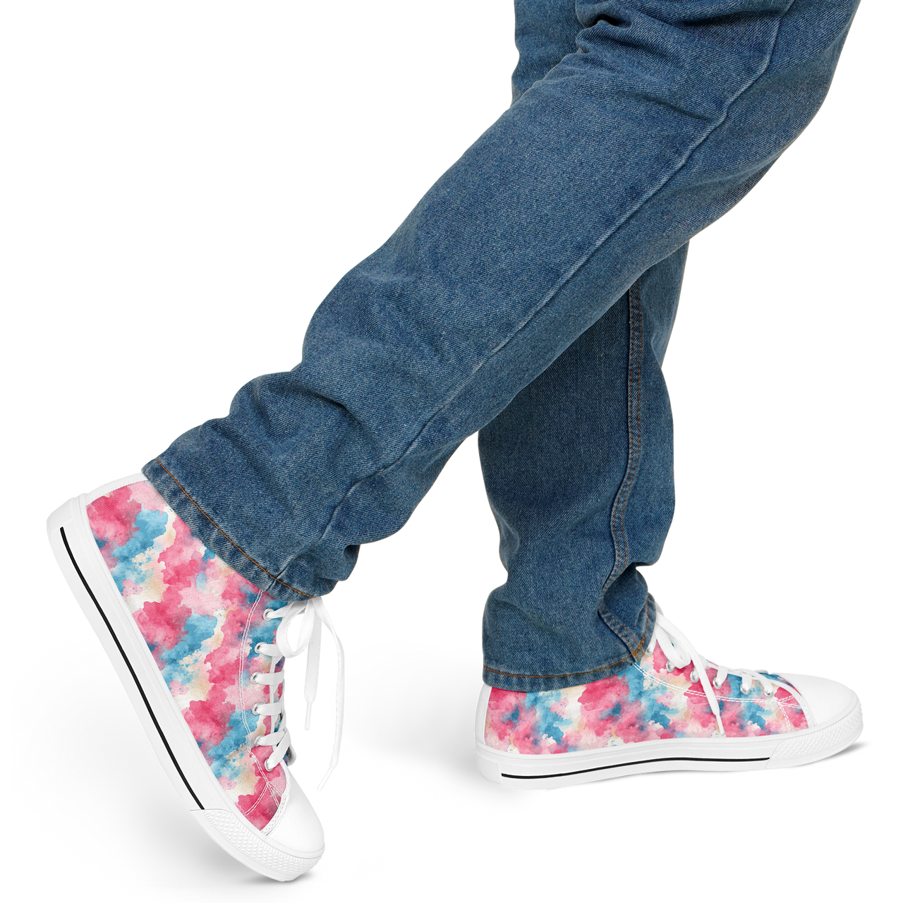 Chokefish™ Urban Peak Retro High Tops-Acid-Wash-001