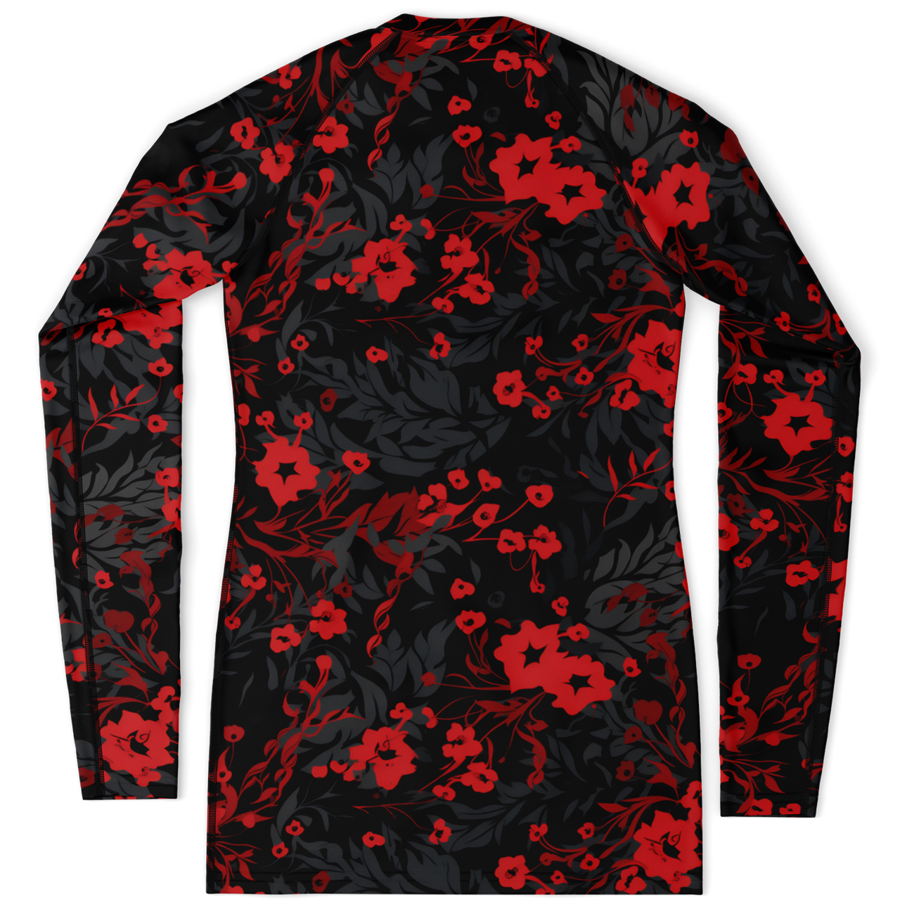 Chokefish™ Long Sleeve Rashguard Floral Woman's Shirt-001
